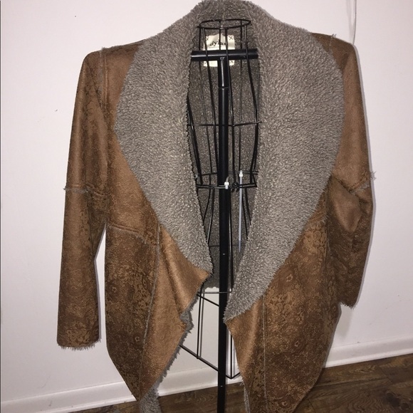 Dylan size small western Yellowstone suede feel Sherpa warm fall winter - Picture 3 of 10